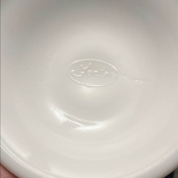 White Fenton Hobnail Candle Holder - Picture 10 of 17